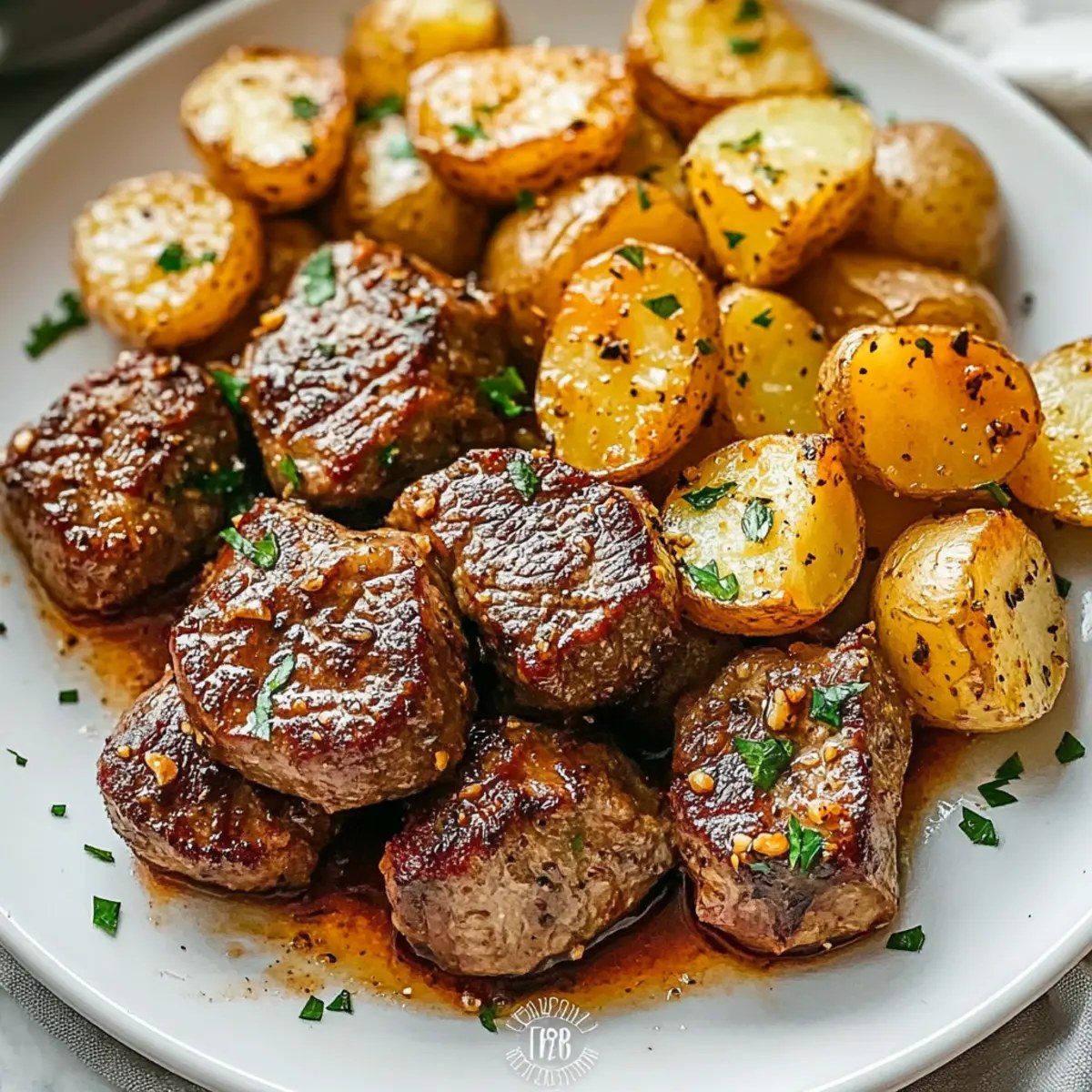 Easy Garlic Steak Bites and Potatoes - A Delicious One-Pan Meal
